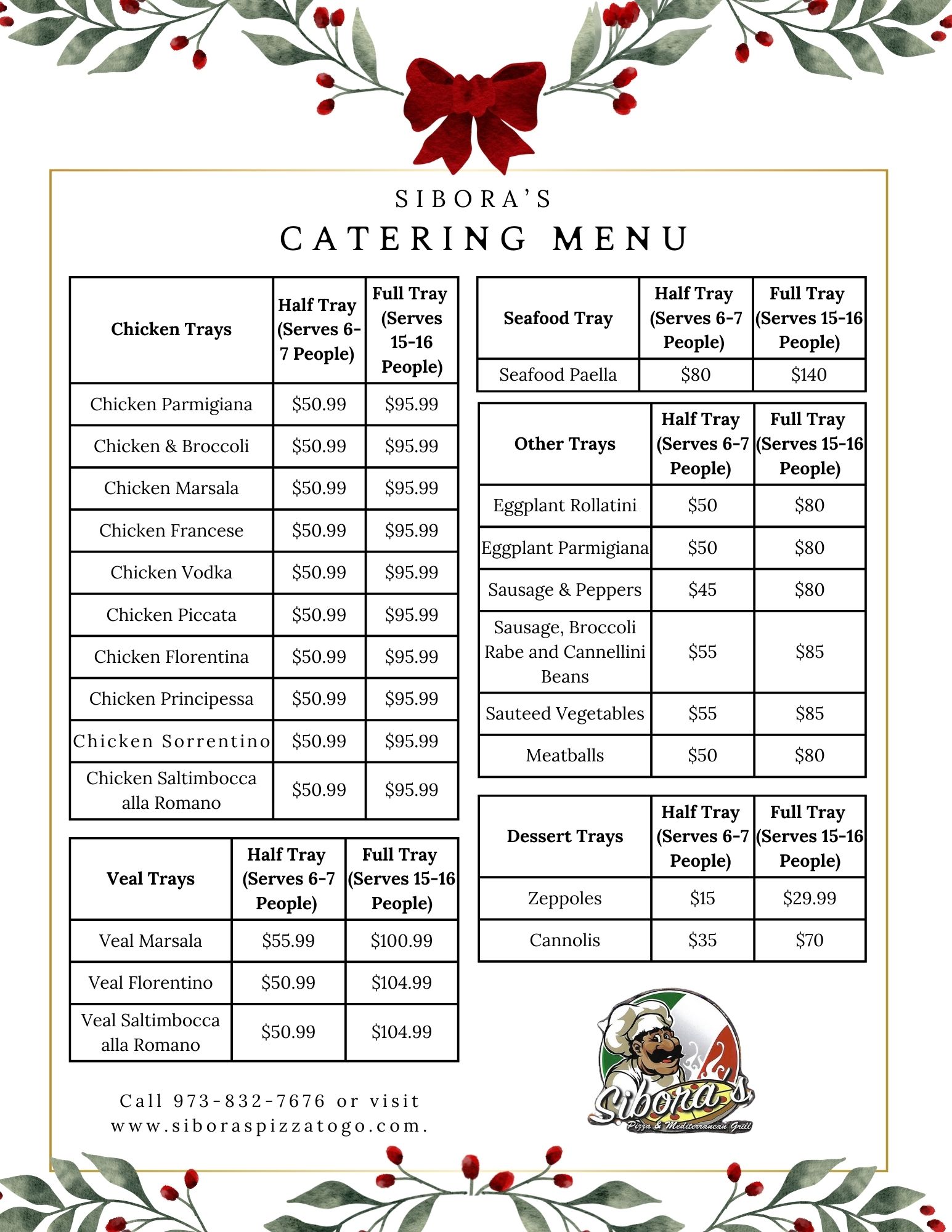 Siboras Catering Page 2